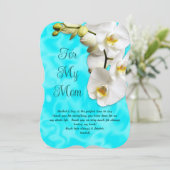 Aqua Orchids Moederdag Kaarten (Staand voorkant)