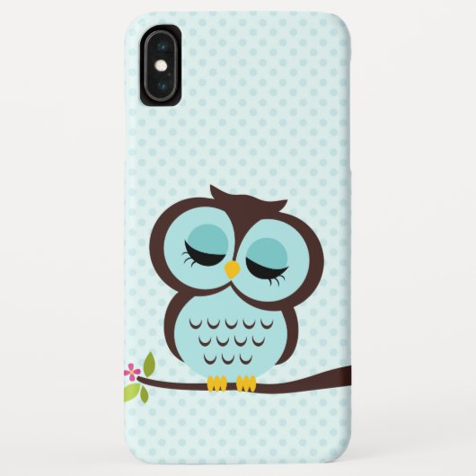 Aqua Owl Case-Mate iPhone Case (Achterkant)