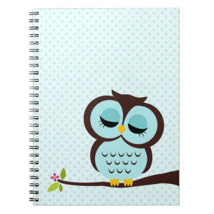 Aqua Owl Notitieboek