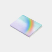 Aqua Paarse Rainbow Ombre Waterverf Post-it® Notes (Schuin)