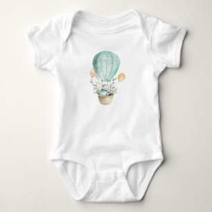 Aqua Paashaas in hete luchtballon Romper