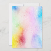 Aqua Paint Photo Graduation Party Invitation (Dos)