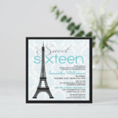 Aqua Paris Sweet 16 Invitations (Debout devant)