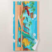 Aqua Park Beach Towel Strandlaken (Voorkant)