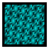 AQUA PATTERN ONTWERP PERFECT POSTER (Voorkant)