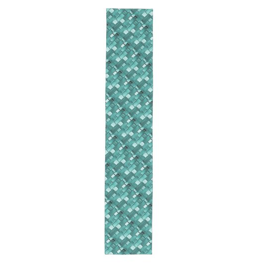 Aqua Pattern Table Runner Medium Tafelloper (Voorkant)