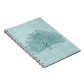 Aqua Peacock Notitieboek (Rechterzijde)