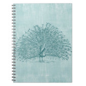 Aqua Peacock Notitieboek (Voorkant)