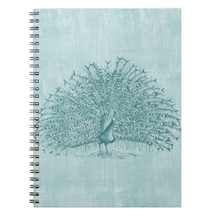 Aqua Peacock Notitieboek