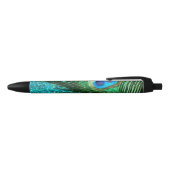 Aqua Peacock Zwarte Inkt Pen (Bovenkant)