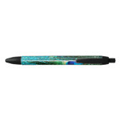 Aqua Peacock Zwarte Inkt Pen (Achterkant)
