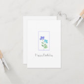 Aqua Periwinkle Waterverf Vloerstenen Kaart (Voorkant / Achterkant in situ)