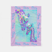 aqua personalizable et couverture pourpre de (Devant)