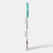 Aqua Photo Collage & Monogram Case-Mate iPhone Case (Achterkant / Rechts)