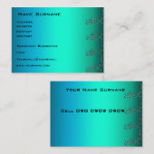 Aqua Pixels-Visitekaartje Visitekaartje (Voorkant / Achterkant)