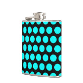 Aqua Polka Dots Heupfles (Links)