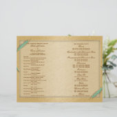 Aqua programme de mariage d'or blé (Debout devant)