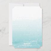 Aqua Red Snowflake Merry Bright Family Carte photo (Dos)