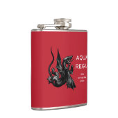 Aqua Regia Flask - Rode achtergrond Heupfles (Rechts)
