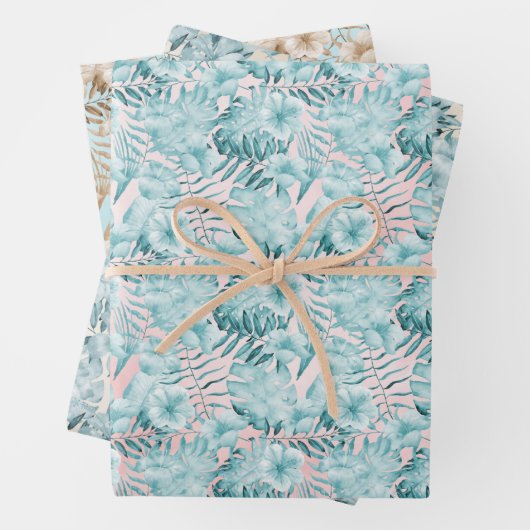 Aqua rose Feuille tropical (En situation)