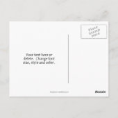 Aqua Rose Flower Personalized Briefkaart (Achterkant)