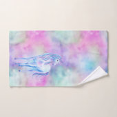 Aqua rose violet blanc Unicorne étincelle (Serviette à main)