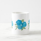 Aqua Roses Mug (Centre)