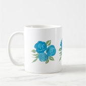 Aqua Roses Mug (Gauche)