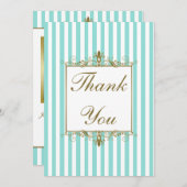 Aqua, Rouleaux dorés rayures blanches PHOTO Merci (Devant / Derrière)