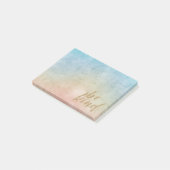 Aqua roze kleurstof Glitter be wel Post-it® Notes (Schuin)