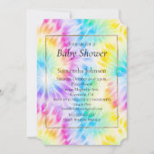 Aqua Roze Paarse Tie Dye Petals Kaart (Voorkant)