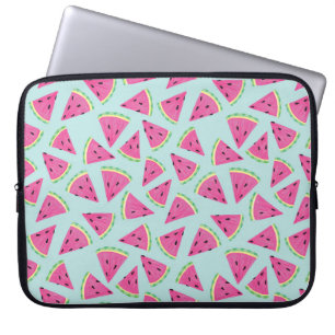 Aqua/Roze Watermeloen Laptop Hoes