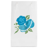 Aqua Rozen Gift Bag Klein Cadeauzakje (Voorkant)