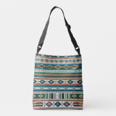 "AQUA" SAC À MAIN AJUSTABLE - Tissage de style mex (Dos)