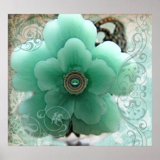 Aqua Sakura Poster (Voorkant)