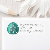 Aqua Sand Dollar Labels (Insitu)