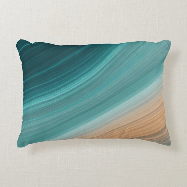 Aqua Sand Flow Accent Kussen (Voorkant)