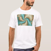 Aqua Satin - Fractal T-shirt (Voorkant)
