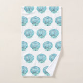 Aqua Seashell Bad Handdoek (Handdoek)