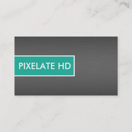 Aqua simple et cartes de visite titaniques balayés (Devant)