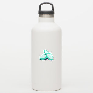 Aqua Slippers Sticker