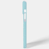 Aqua Snowy Birch Trees Case-Mate iPhone Case (Achterkant / Links)