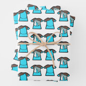 Aqua Spark Dancer Inpakpapier Vel (In situ)