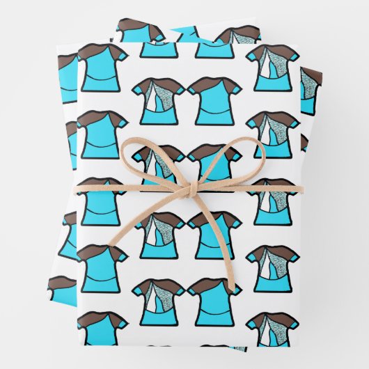 Aqua Spark Dancer Inpakpapier Vel (In situ)