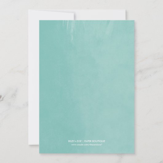 Aqua String Lights Mariage Celebration Invitation (Dos)