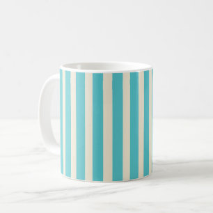 Aqua Stripes Koffiemok