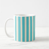 Aqua Stripes Koffiemok (Links)