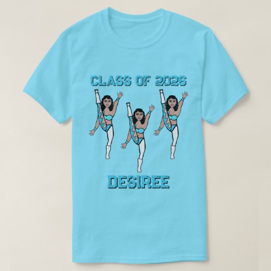 Aqua Swirl #2 T-shirt (Design voorkant)