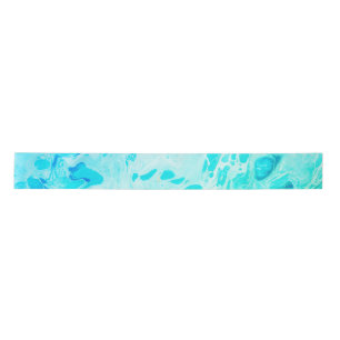 Aqua Swirls Shades of Blue Green Lint