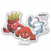 Aqua Teen Hunger Force Anime Graphic Sticker (Voorkant)